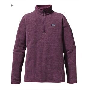 Patagonia Women’s Better Sweater quarter zip Purple Size L Comfy Cozy Activewear